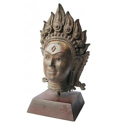 Tête de bouddha BRZ1256M ( H .25 x L . Cm ) Poids : 3 Kg 