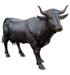 Sculpture de vache en bronze BRZ1214