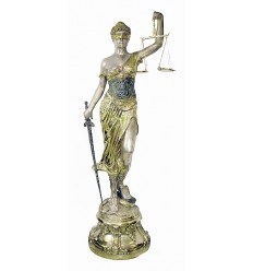 Sculpture de la Justice en bronze BRZ1405OR ( H .211 x L .86 Cm ) Poids : 64 Kg 