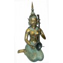 Sculpture de musicien en bronze BRZ0266 ( H .86 x L .45 Cm ) Poids : 17 Kg 