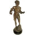 Sculpture d'homme en bronze BRZ1031/SM036 ( H .66 x L .30 Cm ) Poids : 14 Kg 