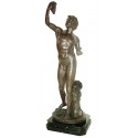 Sculpture d'homme en bronze BRZ1032/SM004 ( H .51 x L .20 Cm )