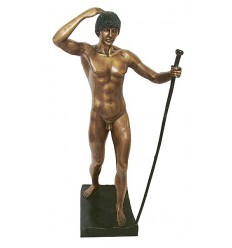 Sculpture d'homme en bronze BRZ1127 ( H .71 x L . Cm ) Poids : 10 Kg 