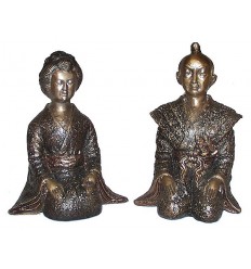 Sculpture divinité asiatique en bronze BRZ0041N-14 ( H .35 x L . Cm ) Poids : 13 Kg 