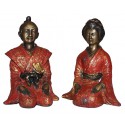 Sculpture divinité asiatique en bronze BRZ0041R-14 ( H .35 x L . Cm ) Poids : 13 Kg 