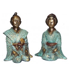 Sculpture divinité asiatique en bronze BRZ0041V-14 ( H .35 x L . Cm ) Poids : 13 Kg 