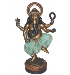 Sculpture divinité asiatique en bronze BRZ0331 ( H .60 x L .38 Cm )