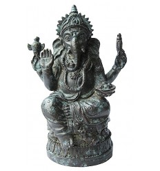 Sculpture divinité asiatique en bronze BRZ1282  ( H .19 x L . Cm )