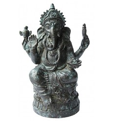 Sculpture divinité asiatique en bronze BRZ1282 ( H .19 x L . Cm )