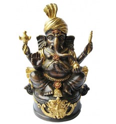 Sculpture divinité asiatique en bronze BRZ1286 ( H .18 x L .13 Cm ) Poids : 1 Kg 