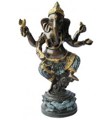 Sculpture divinité asiatique en bronze BRZ1287 ( H .20 x L .14 Cm ) Poids : 1 Kg 