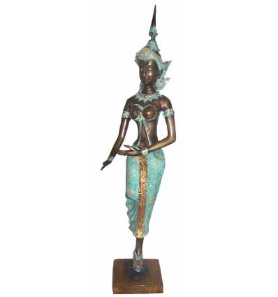 Danseuses Thaï BRZ0451 ( H .73 x L :25 Cm ) Poids : 4 Kg 