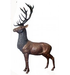 Cerf en bronze BRZ0394 ( H .260 x L .150 Cm ) Poids : 173 Kg 