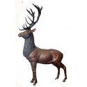 Cerf en bronze BRZ0394 ( H .260 x L .150 Cm ) Poids : 173 Kg 