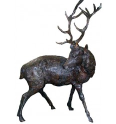 Cerf en bronze BRZ0529 ( H .193 x L .127 Cm ) 200 kgs