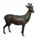 Cerf en bronze BRZ1337 ( H .117 x L .110 Cm ) Poids : 45 Kg 