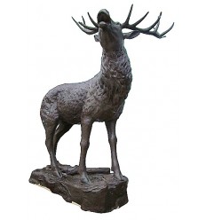 Cerf en bronze BRZ1364 ( H .235 x L .160 Cm ) Poids : 218 Kg 