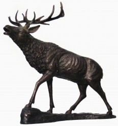 Cerf en bronze BRZ0789 ( H .76 x L .76 Cm ) poids 15 kgs