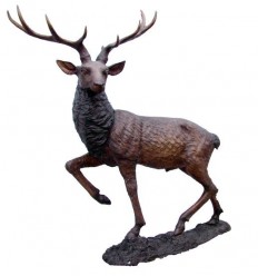 Cerf en bronze BRZ989 ( H .155 x L .127 Cm )