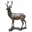 Cerf en bronze BRZ0991 ( H .155 x L .127 Cm ) Poids : 75 Kg 