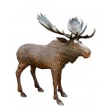 Caribou en bronze BRZ1369 ( H .195 x L .200 Cm ) Poids : 170 Kg 
