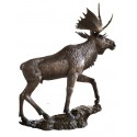 Caribou en bronze BRZ1370 ( H .225 x L .220 Cm ) Poids : 173 Kg 