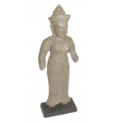 Sculpture de bouddha antique en bronze BRZ0610 ( H .45 Cm ) Poids : 3 Kg 