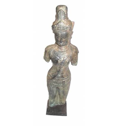 Sculpture de bouddha antique en bronze BRZ0613  ( H .63 Cm )