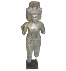 Sculpture de bouddha antique en bronze BRZ0614 ( H .63 Cm )