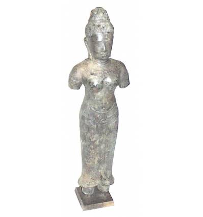 Sculpture de bouddha antique en bronze BRZ0616 ( H .76 Cm )