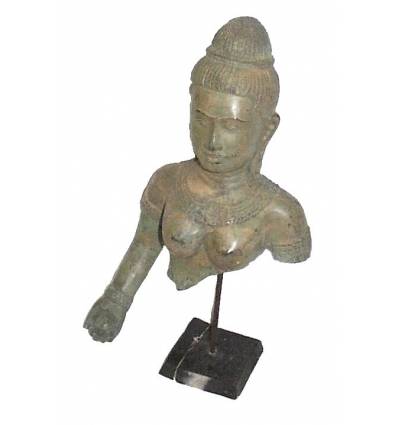 Sculpture de bouddha antique en bronze BRZ0617 ( H .43 Cm ) Poids : 3 Kg 
