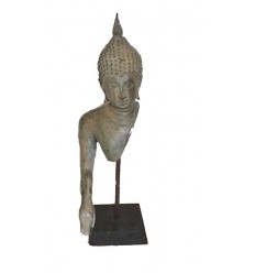 Sculpture de bouddha antique en bronze BRZ0618-17 ( H .25 Cm )