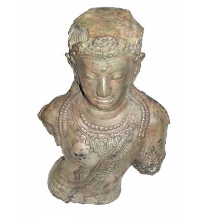 Sculpture de bouddha antique en bronze BRZ0620  ( H .45 Cm )