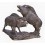 Sanglier en bronze BRZ1333  ( H .96 x L .132 Cm )  Poids : 95 Kg 