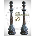 ( H .125 x L :30 Cm ) Lampe en bronze ap411-100