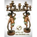 ( H .62 x L :38 Cm ) Lampe en bronze ap701-125