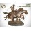 Sculpture de cavalier cowboy en bronze AM956  ( H .62 x L :80 Cm )  Poids :  Kg 