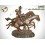 Sculpture de cavalier cowboy en bronze AM956 ( H .62 x L :80 Cm ) Poids : Kg 