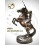 Sculpture de cavalier cowboy en bronze AM964  ( H .85 x L :45 Cm )  Poids :  Kg 