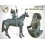 Sculpture de cavalier cowboy en bronze AM967 ( H .255 x L :250 Cm ) Poids : Kg 