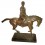 Sculpture de cavalier en bronze BRZ1078/SM003  ( H .51 x L :58 Cm )  Poids : 17 Kg 