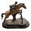 Sculpture de cavalier en bronze BRZ1083 ( H .38 x L :41 Cm ) Poids : 11 Kg 