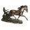 Sculpture de cavaliers arabe en bronze BRZ0682 ( H .58 x L :88 Cm ) Poids : 26 Kg 