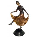 Sculpture de danseuse en bronze BRZ0440 ( H .50 x L : Cm ) Poids : 4 Kg 