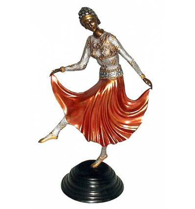 Sculpture de danseuse en bronze BRZ0440C ( H .50 x L : Cm ) Poids : 4 Kg 