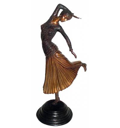 Sculpture de danseuse en bronze BRZ0441 ( H .50 x L : Cm ) Poids : 4 Kg 