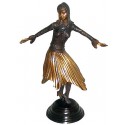 Sculpture de danseuse en bronze BRZ0442 ( H .50 x L : Cm ) Poids : 4 Kg 