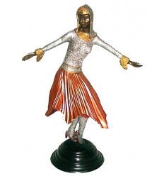 Sculpture de danseuse en bronze BRZ0442C ( H .50 x L : Cm ) Poids : 4 Kg 