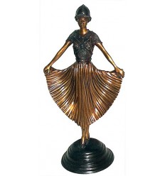 Sculpture de danseuse en bronze BRZ0443 ( H .50 x L : Cm ) Poids : 4 Kg 