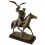 Sculpture de cavalier en bronze BRZ1061/SM125 ( H .61 x L :48 Cm ) Poids : 23 Kg 